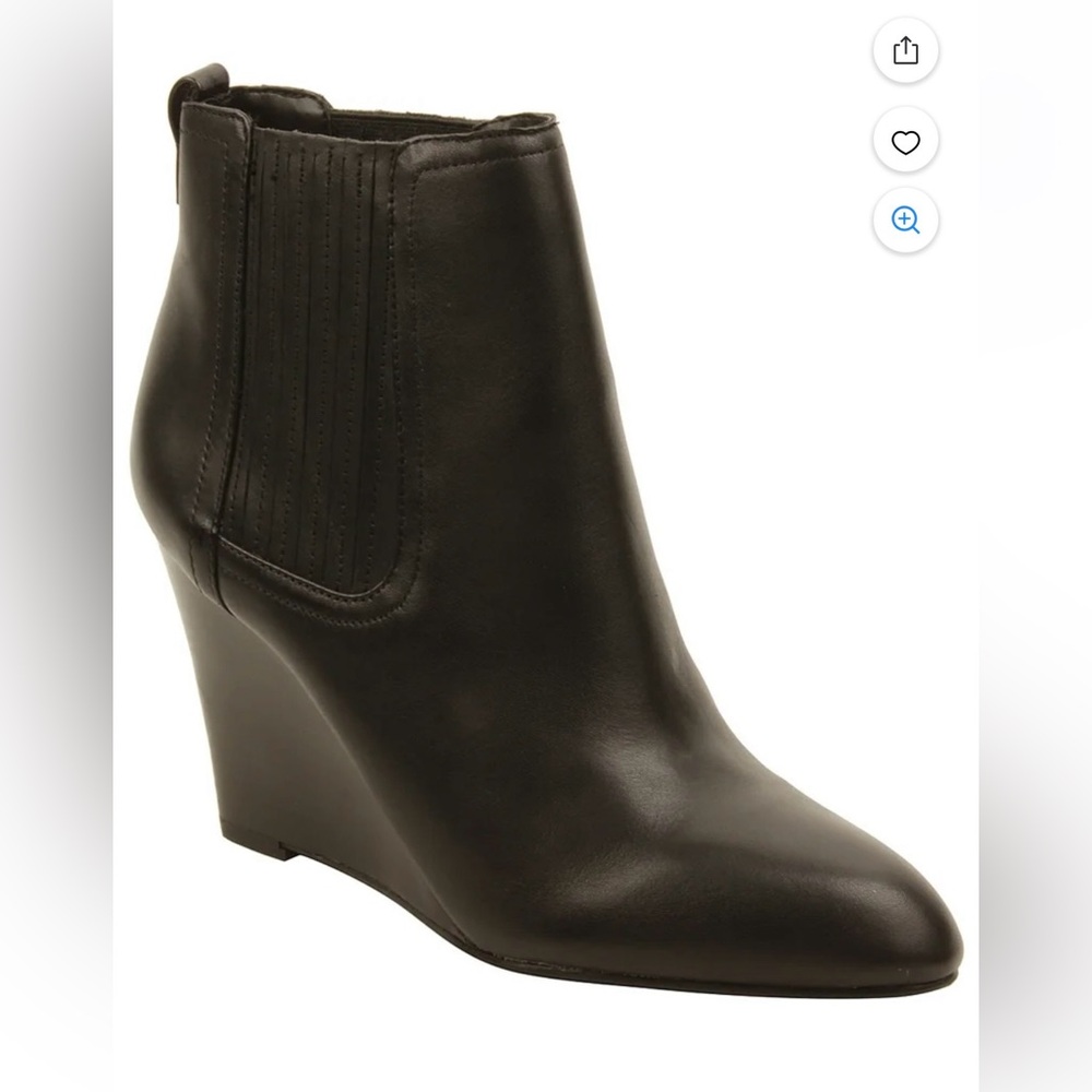 Sam Edelman Black Wedge Ankle Boot